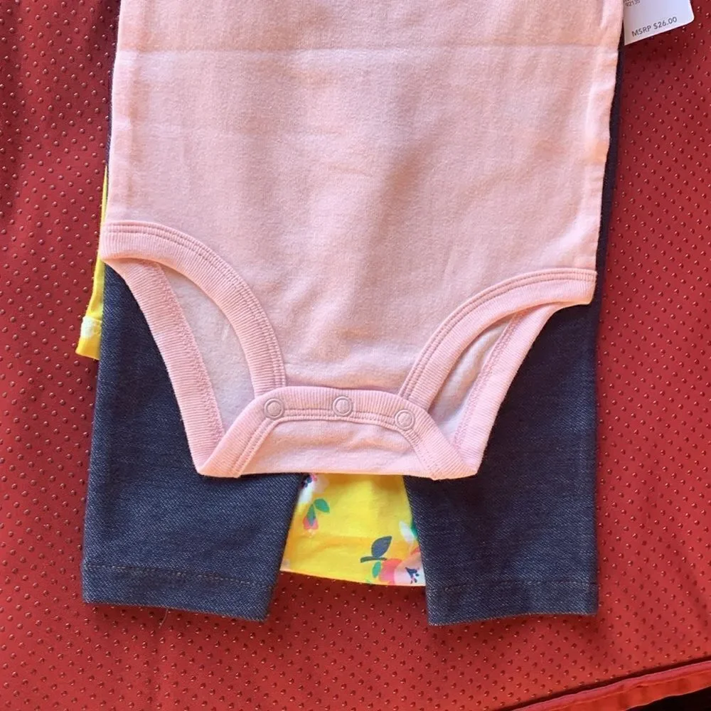 Take 50% OFF- Carter 3pcs Girls Wear, Size-9M